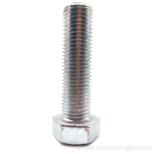 Carbon steel zinc coating hexbolt with fine pitch